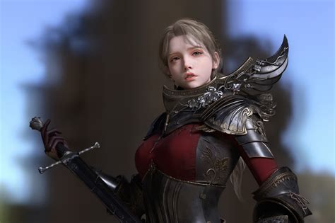 sabong wallpaper|Wallpaper : Sabong, CGI, women, knight, armor, brunette.